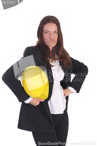 Image of angry businesswoman 