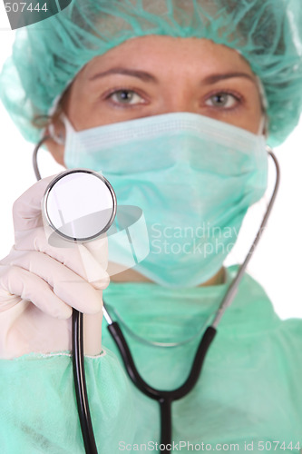 Image of healthcare worker with stethoscope