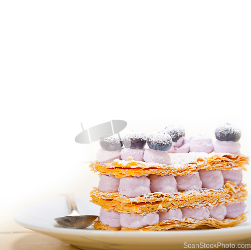 Image of napoleon blueberry cake dessert