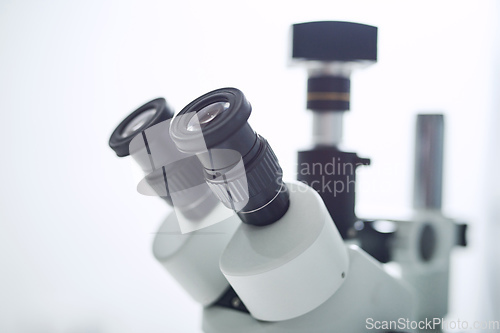 Image of Come closer, Ive got what youre looking for. Shot of a microscope in a modern laboratory.