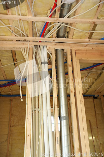 Image of Framework and cabeling