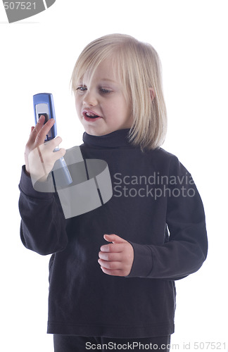 Image of Child Talking on Cell Phone