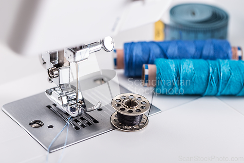 Image of Detail of sewing machine