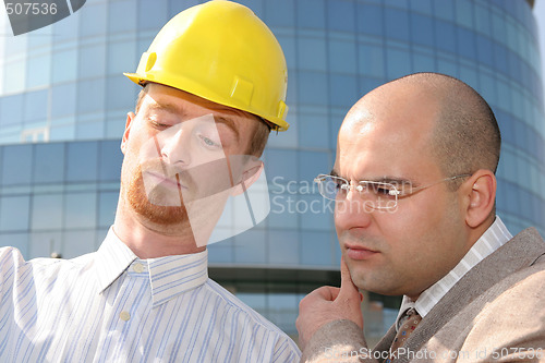 Image of architect and businessman 
