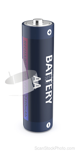 Image of AA size rechargeable battery