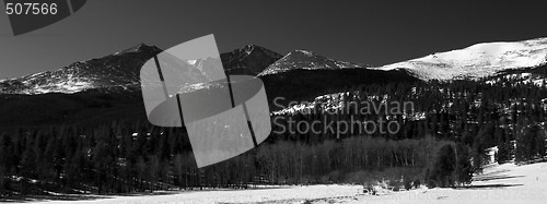 Image of Winter Sun on Longs Peak