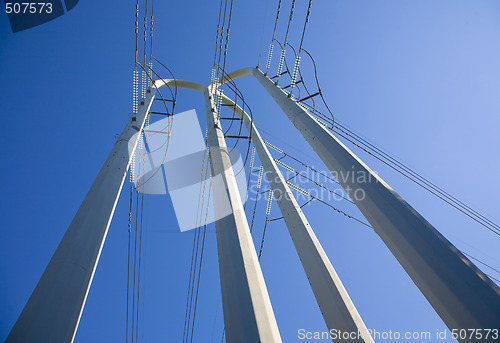 Image of White Power Pole Tower