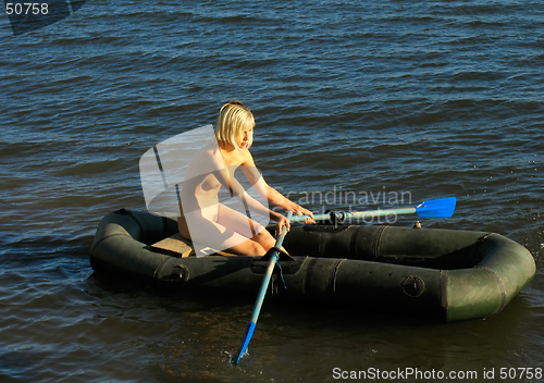 Image of Girl on the boat