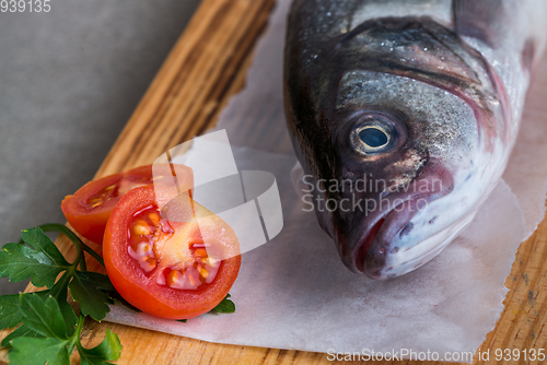 Image of Fresh fish sea bass