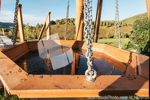 Image of Bathing, spa and relax in the mountain