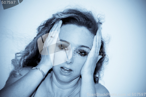 Image of Woman crying