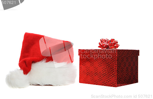 Image of Santa hat and gift