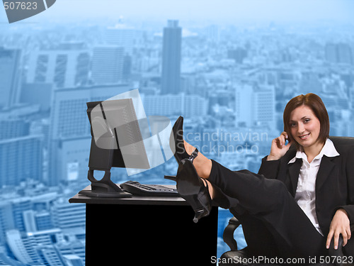 Image of Businesswoman at the office