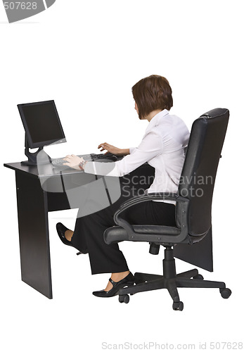Image of Working on the computer