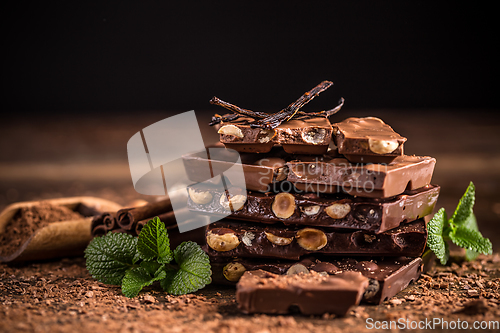 Image of Chocolate pieces