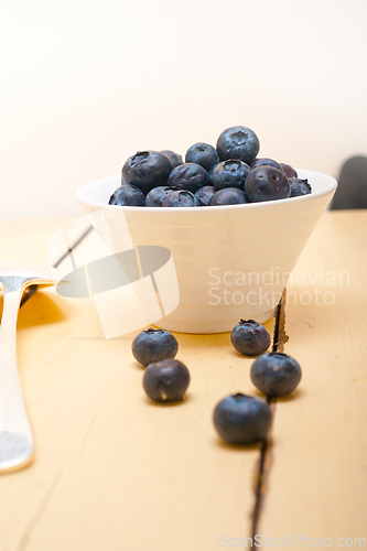 Image of fresh blueberry bowl