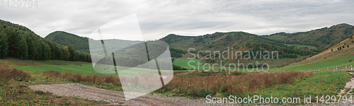 Image of Altai mountains road