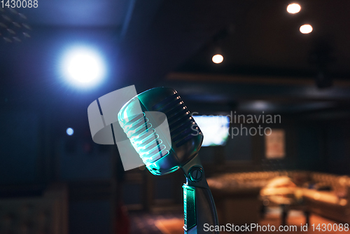 Image of Retro music microphone