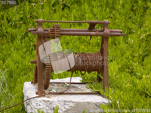 Image of rusty winch