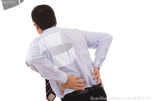 Image of businessman with pain