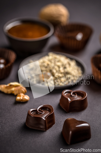 Image of Delicious chocolate pralines