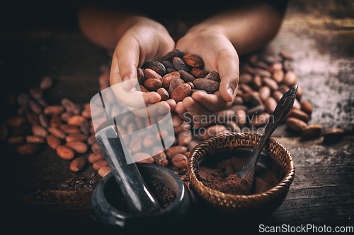 Image of Roasted cocoa beans