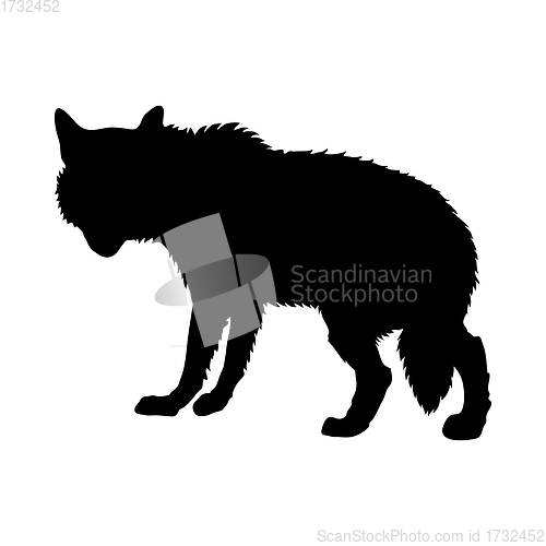 Image of Gray Wolf Silhouette