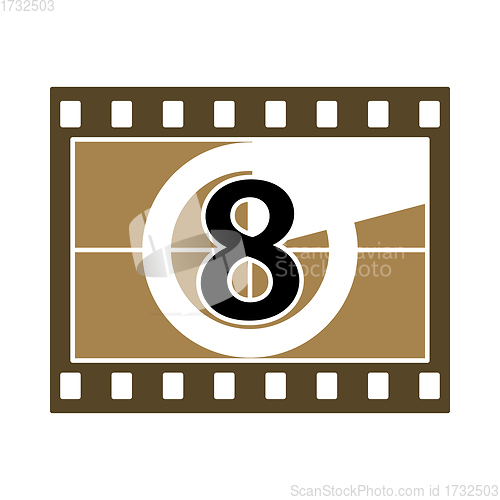 Image of Movie Frame With Countdown Icon