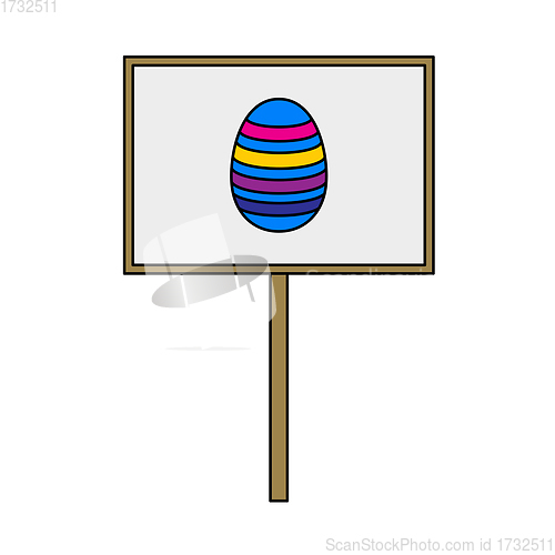 Image of Easter Pointer With Egg Icon