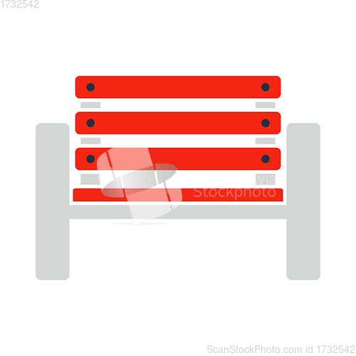 Image of Tennis Player Bench Icon