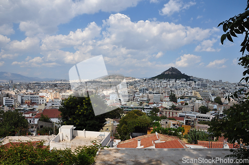 Image of city view athens greece