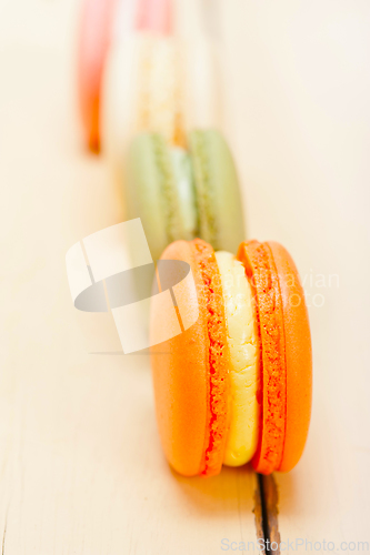 Image of colorful french macaroons