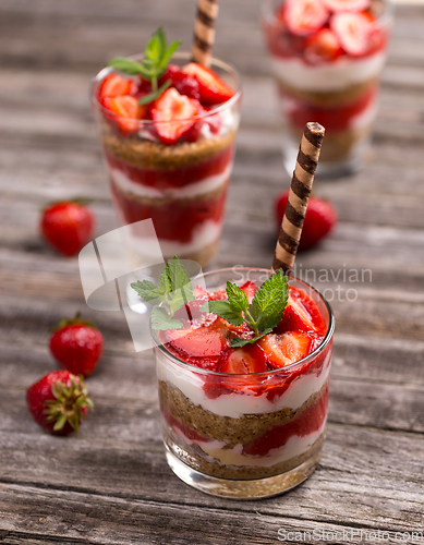 Image of Strawberry parfait