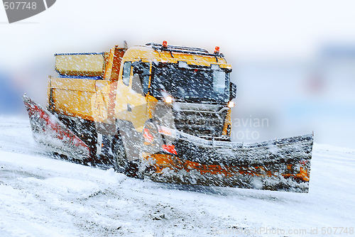 Image of Snowplow in bad weather