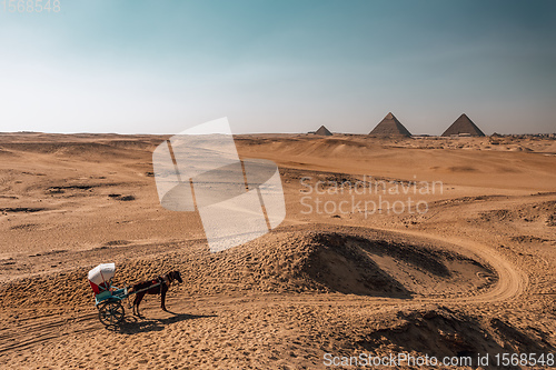 Image of The great Pyramid complex, Giza, Egypt