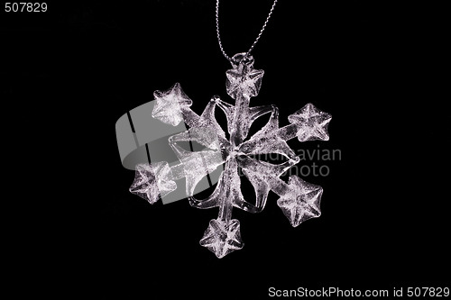 Image of WHITE SNOWFLAKE CLOSE UP 