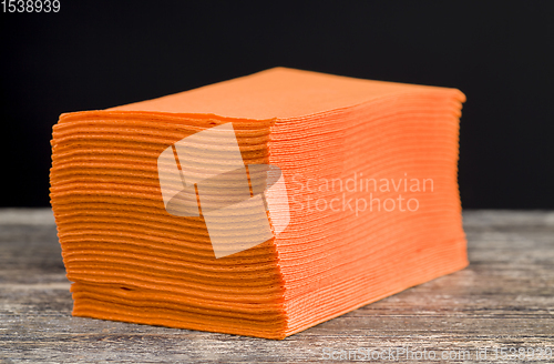 Image of orange paper napkin