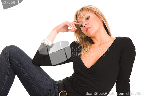 Image of beautiful young woman 