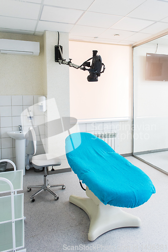 Image of Medical chair and video camera