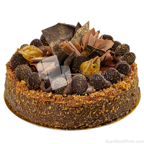 Image of Chocolate cake with nuts