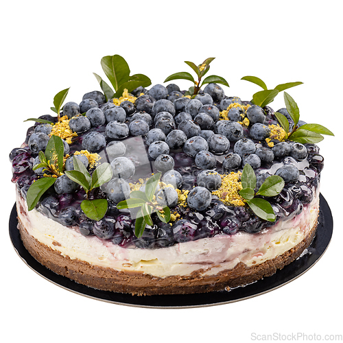 Image of Cheesecake with blueberries