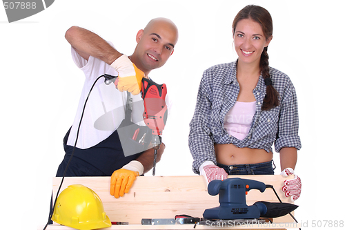 Image of construction workers at work 