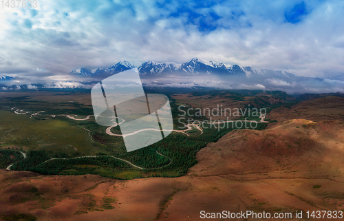 Image of Kurai steppe and North-Chui ridge