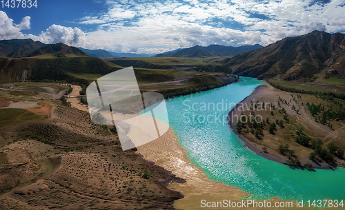 Image of The confluence of two rivers