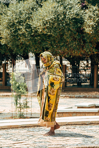 Image of Orthodox believers in Aksum, Ethiopia Africa