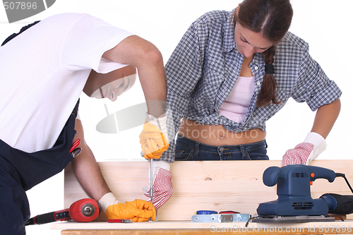 Image of construction workers at work 