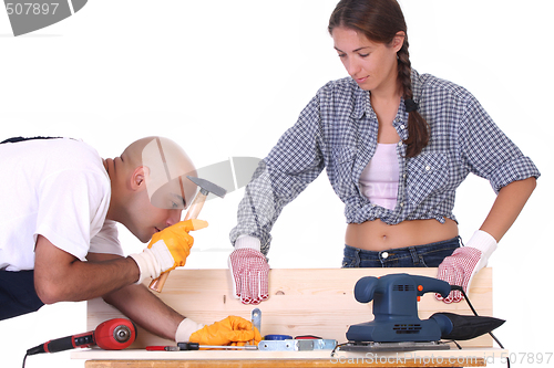 Image of construction workers at work 