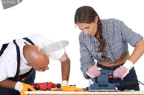 Image of construction workers at work 