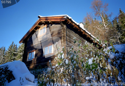 Image of winter cabin