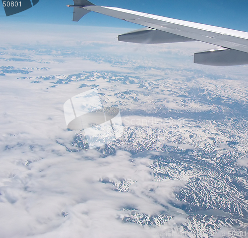 Image of Mountains from plane